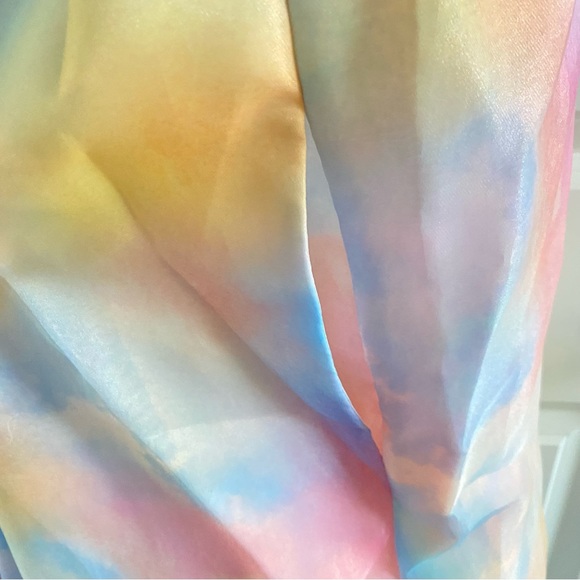 Selkie Dopamine Rainbow Powder Puff Mini Dress Anthropologie - Picture 6 of 13